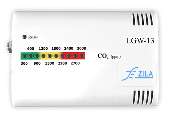 Air quality guard LGW13 Co2 sensor with bar graph LED display for air quality visualization