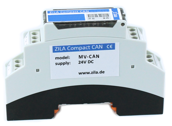 DIN rail module transmitter for CANopen bus