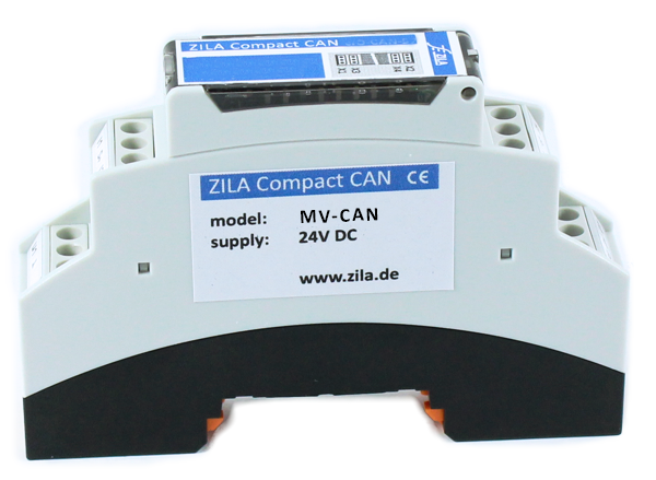 Messumformer Hutschienenmodul auf CANopen Bus