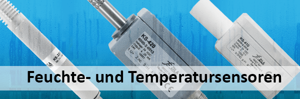 Übersicht Klimasensoren mit Temperaturtransmitter und Messumformern in verschiedenen Bauformen