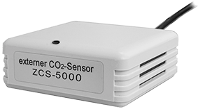 Standalone CO2 Sensor ZCS-5000 in white platic housing